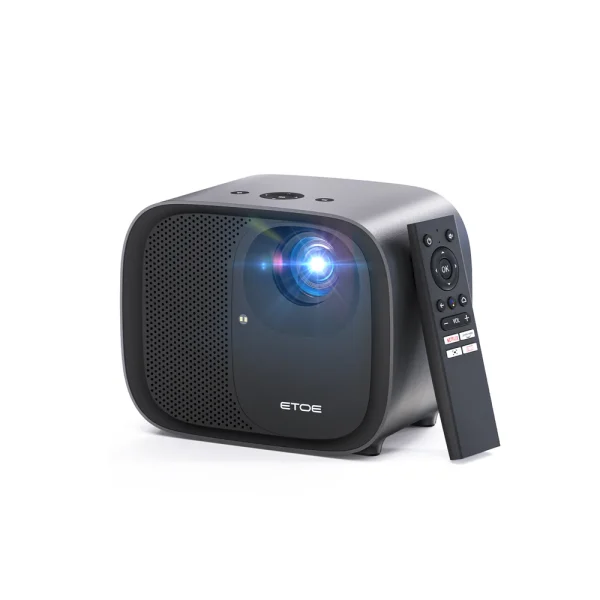 ETOE E3 Pro Android TV Projector – Full HD 1080P, 600 ANSI Lumens, Dolby Audio, Auto Focus, Bluetooth, Wi-Fi - Image 2