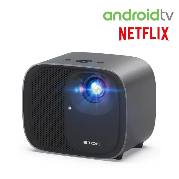 ETOE E3 Pro Android TV Projector – Full HD 1080P, 600 ANSI Lumens, Dolby Audio, Auto Focus, Bluetooth, Wi-Fi - Image 3