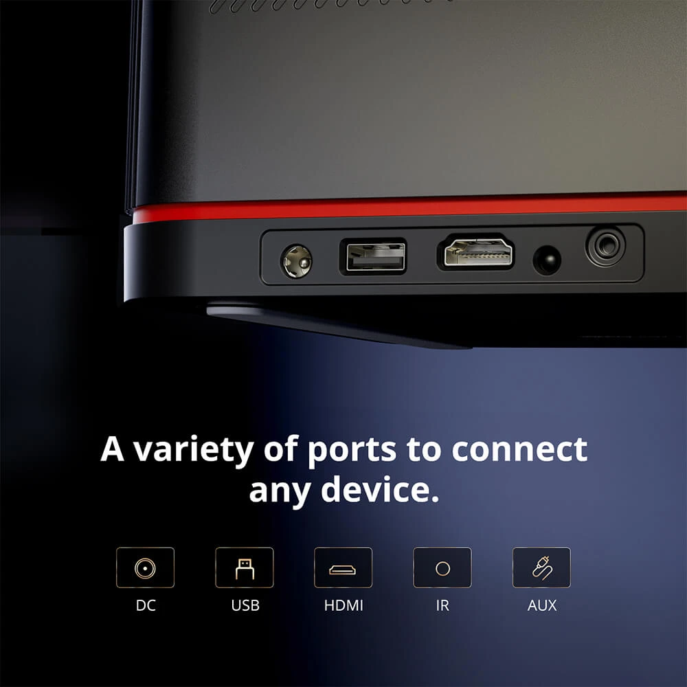 A variety of ports to connect any device.
