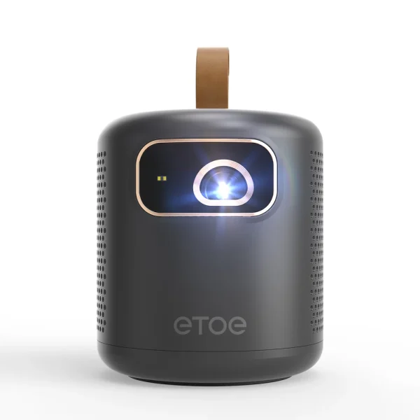 DPL Portable Video Projector 4K Google TV Netflix Official, Mini Video Projector ETOE Whale 500ANSI Full HD 1080P Native, Built-in Battery 2.5H / Ultra Short Range Projection - Black - Image 3
