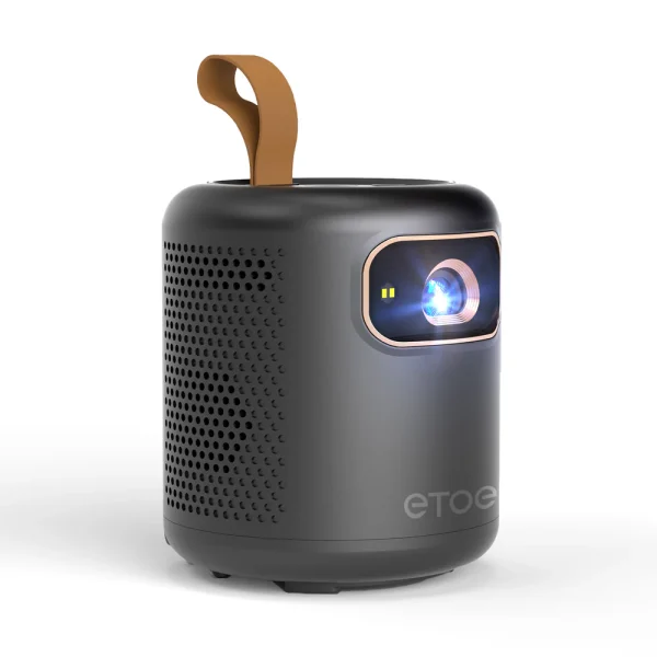 DPL Portable Video Projector 4K Google TV Netflix Official, Mini Video Projector ETOE Whale 500ANSI Full HD 1080P Native, Built-in Battery 2.5H / Ultra Short Range Projection - Black - Image 6