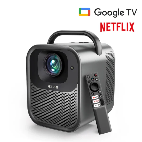 ETOE Seal Pro Smart Projector – Native 1080P, 4K Support, Google TV, 20W Dolby Sound, Autofocus, Wi-Fi & Bluetooth - Image 3
